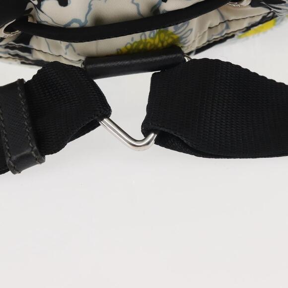 PRADA Backpack Nylon Black Silver Auth am9106 main image 5